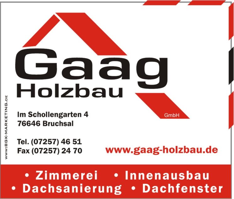 Sponsorenlogo: Gaag Holzbau